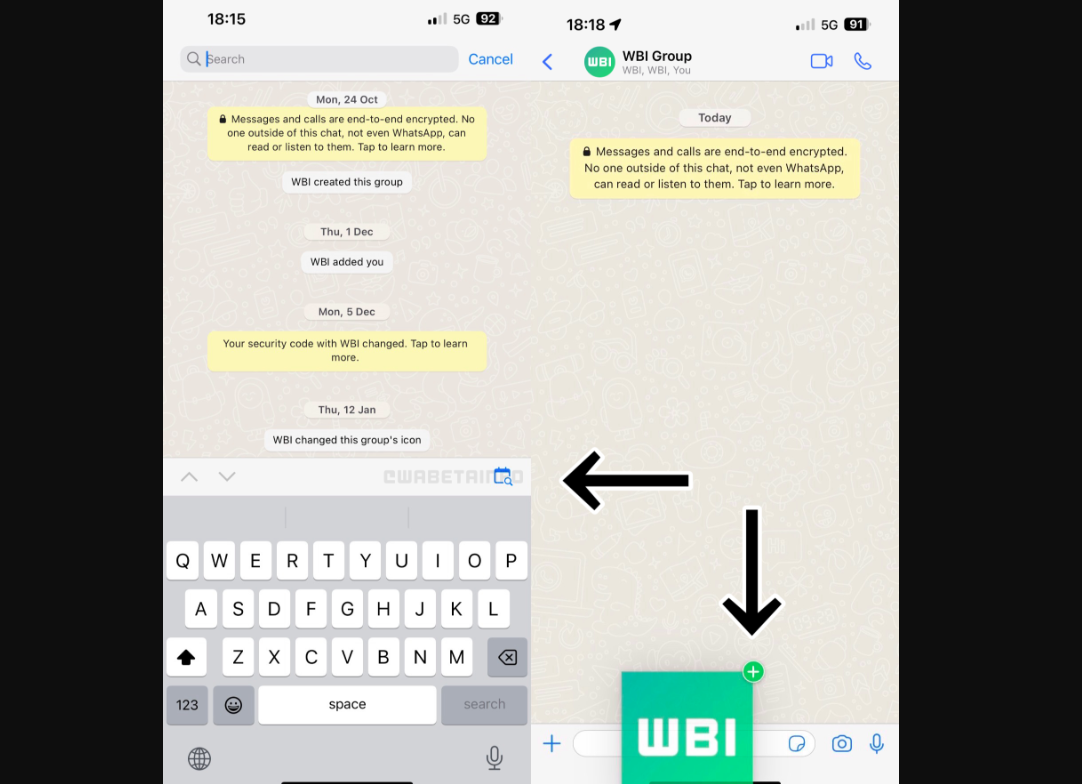 Fitur Pencarian Chat Berdasarkan Tanggal Hadir di WhatsApp iOS, Begini